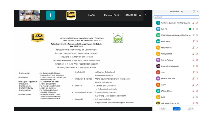 Mesyuarat Agung Tahunan PKI JKR Sabah 2024